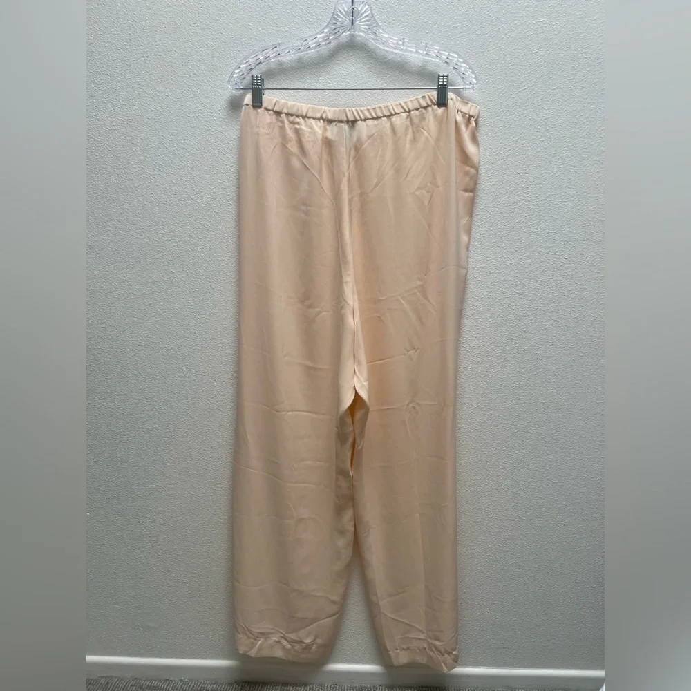 J. Crew Easy Luxe Eco Long Sleeve Pajama Set Palest Peach size XXL